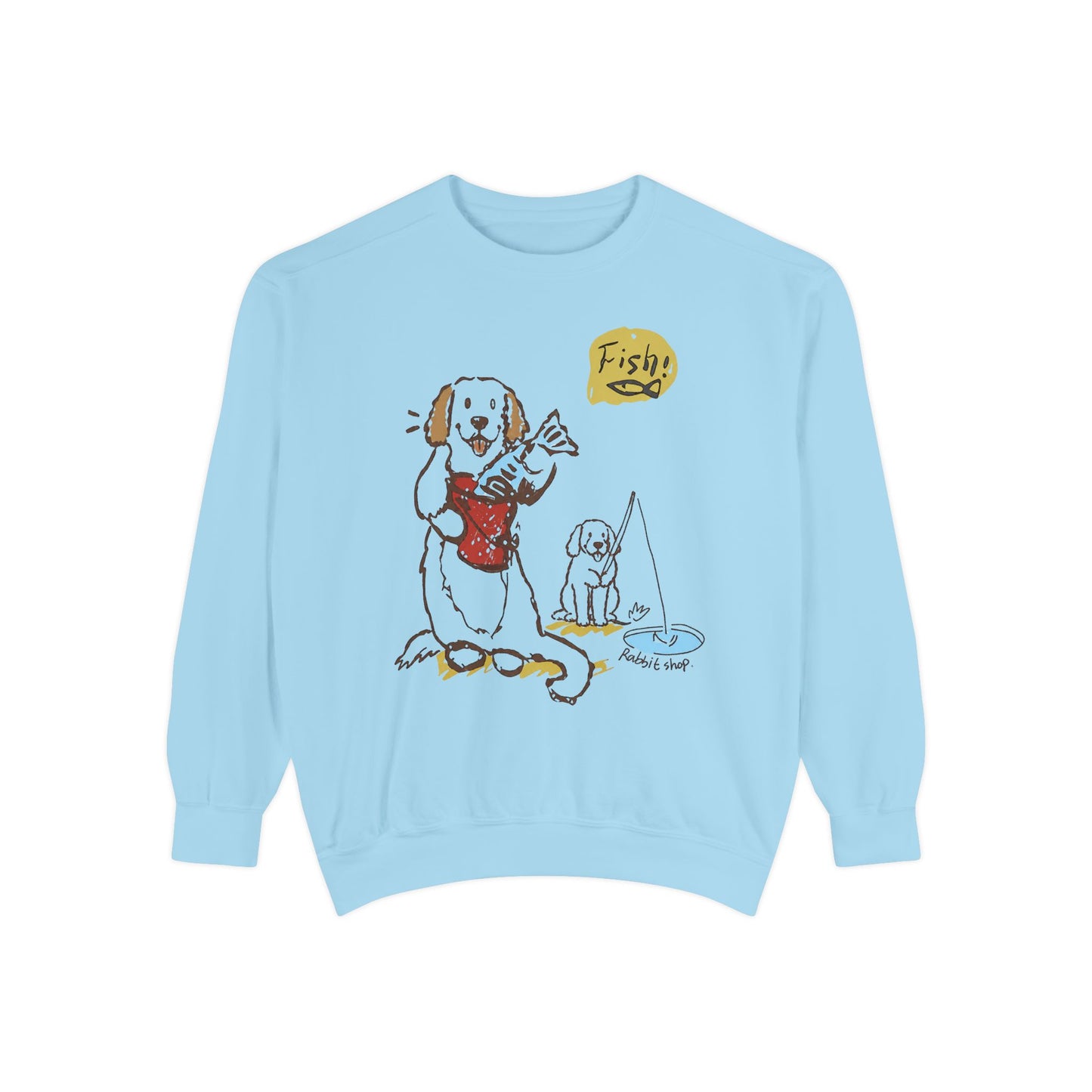 Fish! Dog Guitar Sweatshirt – Funny Quirky Dog Crewneck