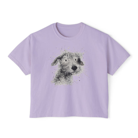 Splatter Art Dog Graphic Tee – Vintage Dog Lover Black T-Shirt