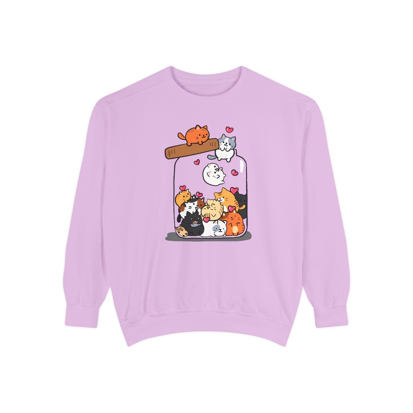 Cats in a Jar Kawaii Sweatshirt – Cute Cat Lover Crewneck