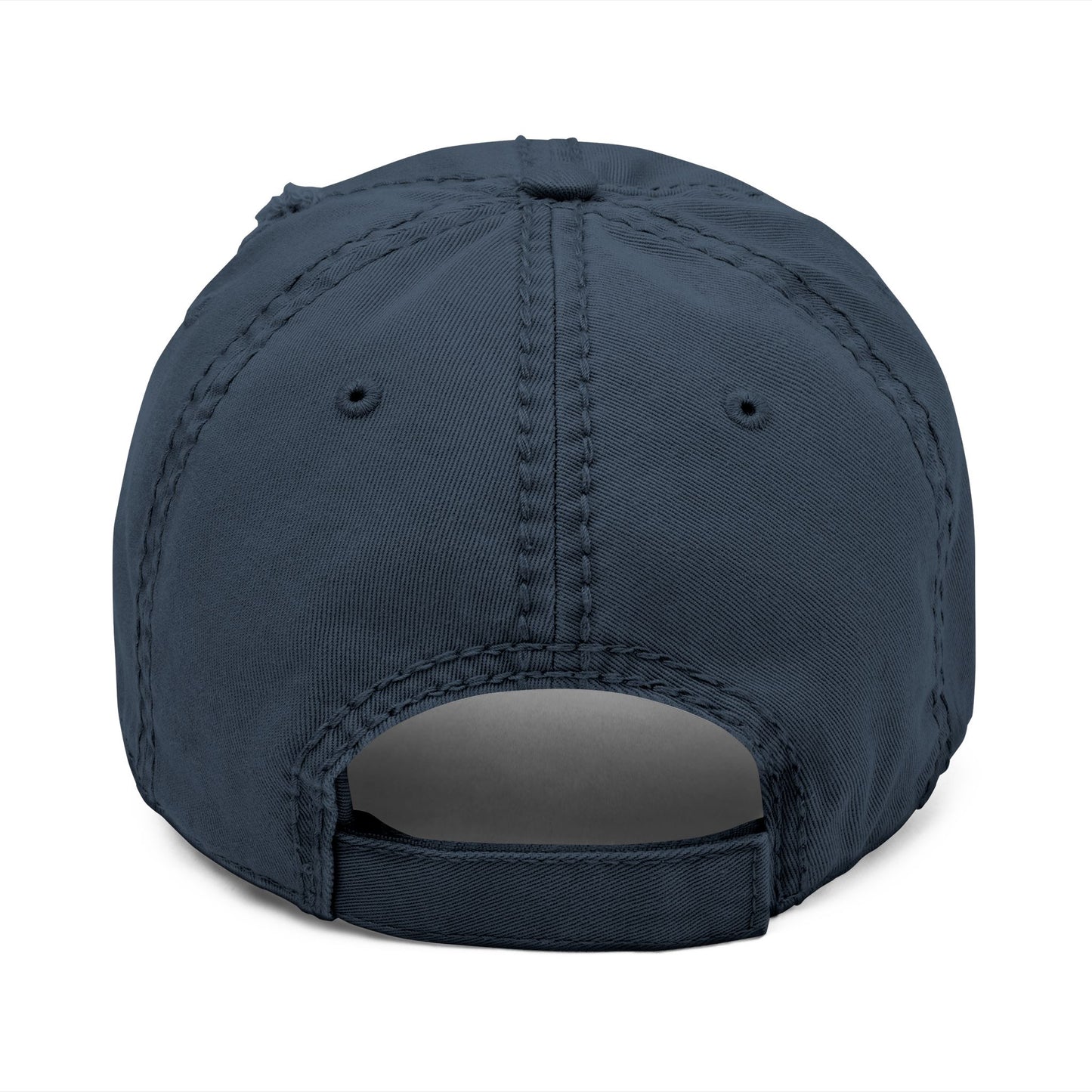 Vintage Distressed Dog Dad Cap — Embroidered Streetwear Hat
