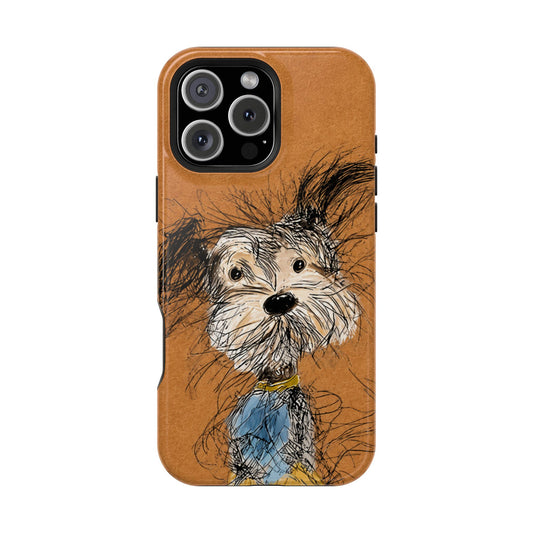Sketchy Terrier Dog Art iPhone Case – Cute Dog Mom Phone Cover