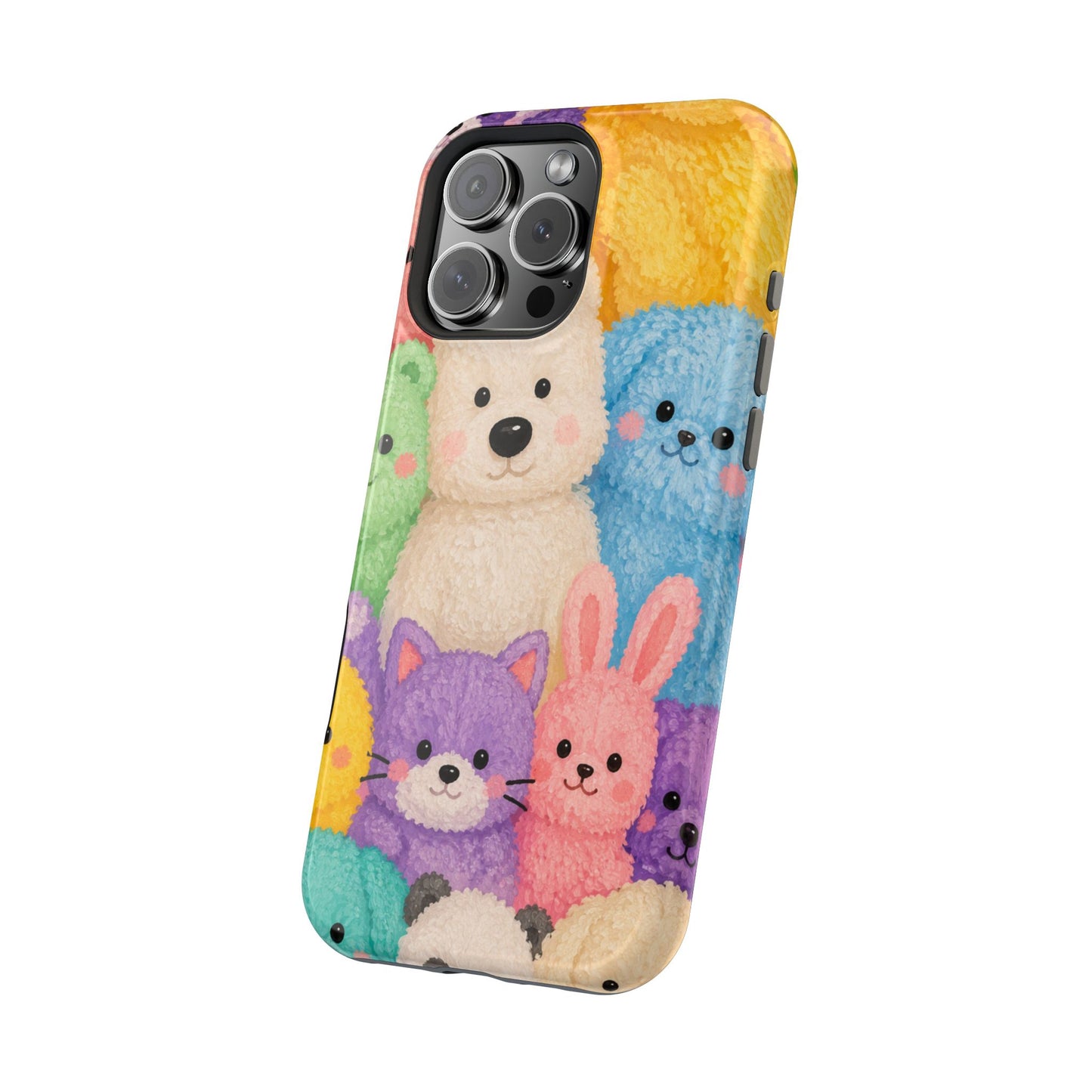 Cute Plushie Animals iPhone Case – Perfect Gift for Dog Lovers