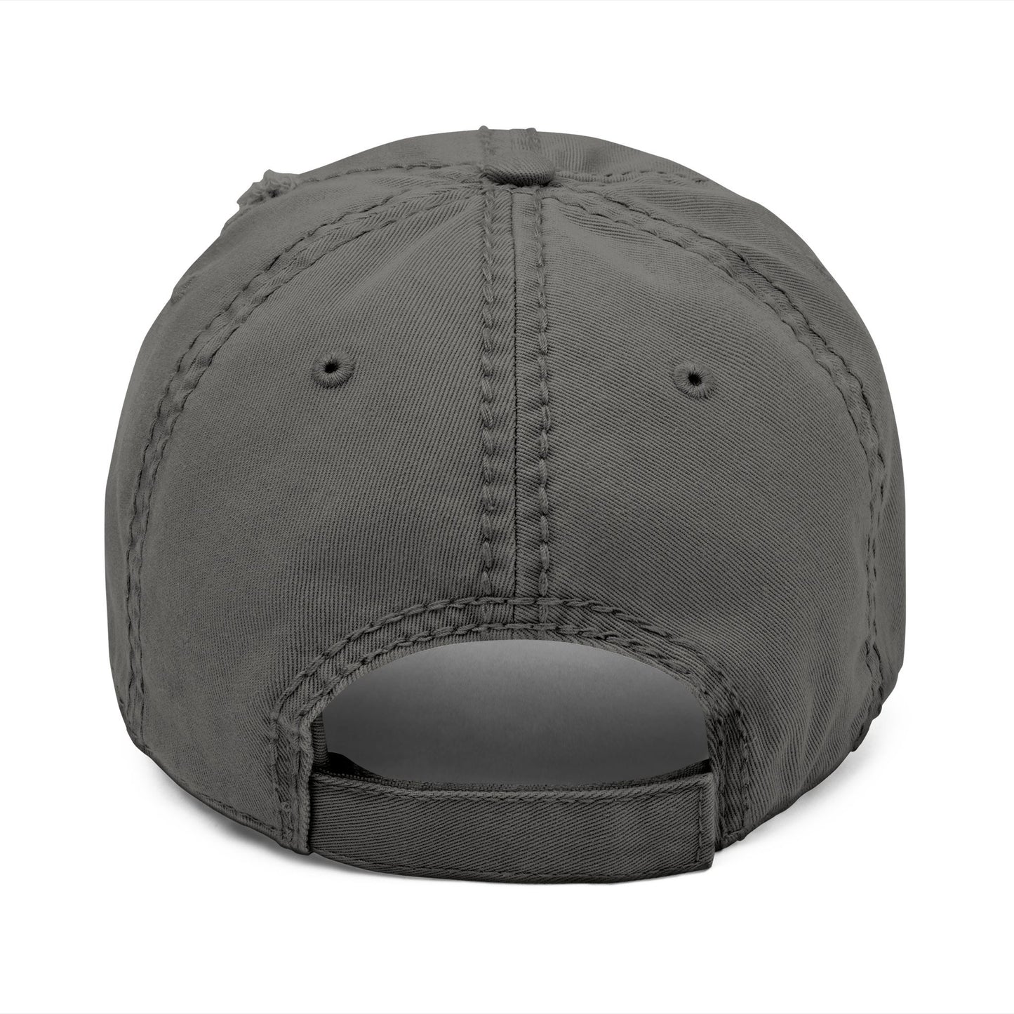 Vintage Distressed Dog Dad Cap — Embroidered Streetwear Hat