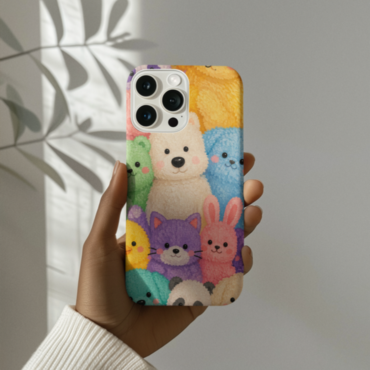 Cute Plushie Animals iPhone Case – Perfect Gift for Dog Lovers