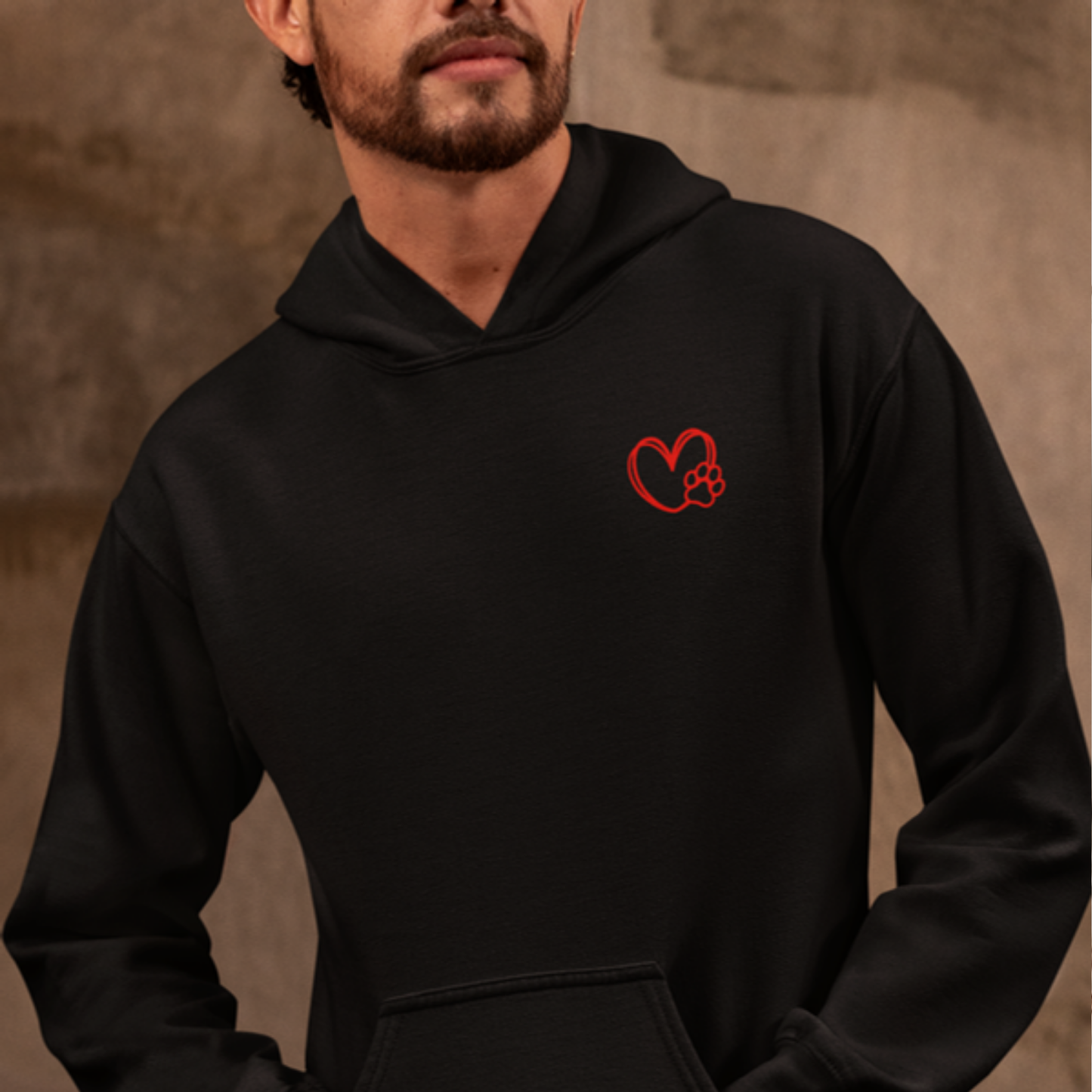 I Love My Fur Baby Hoodie – Dog Mom Black Sweatshirt