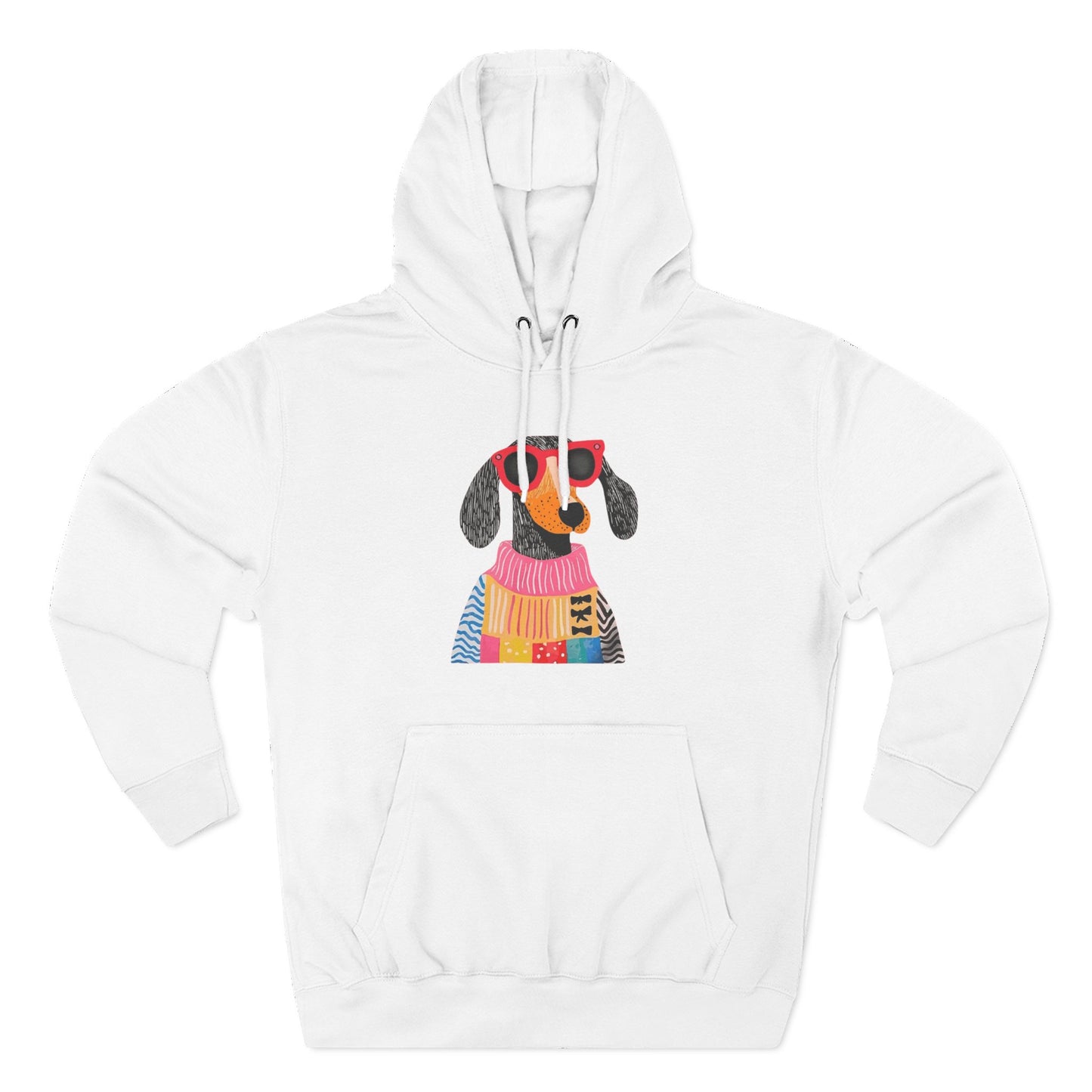 Fancy Dachshund Hoodie – Colorful Dog Art Sweatshirt