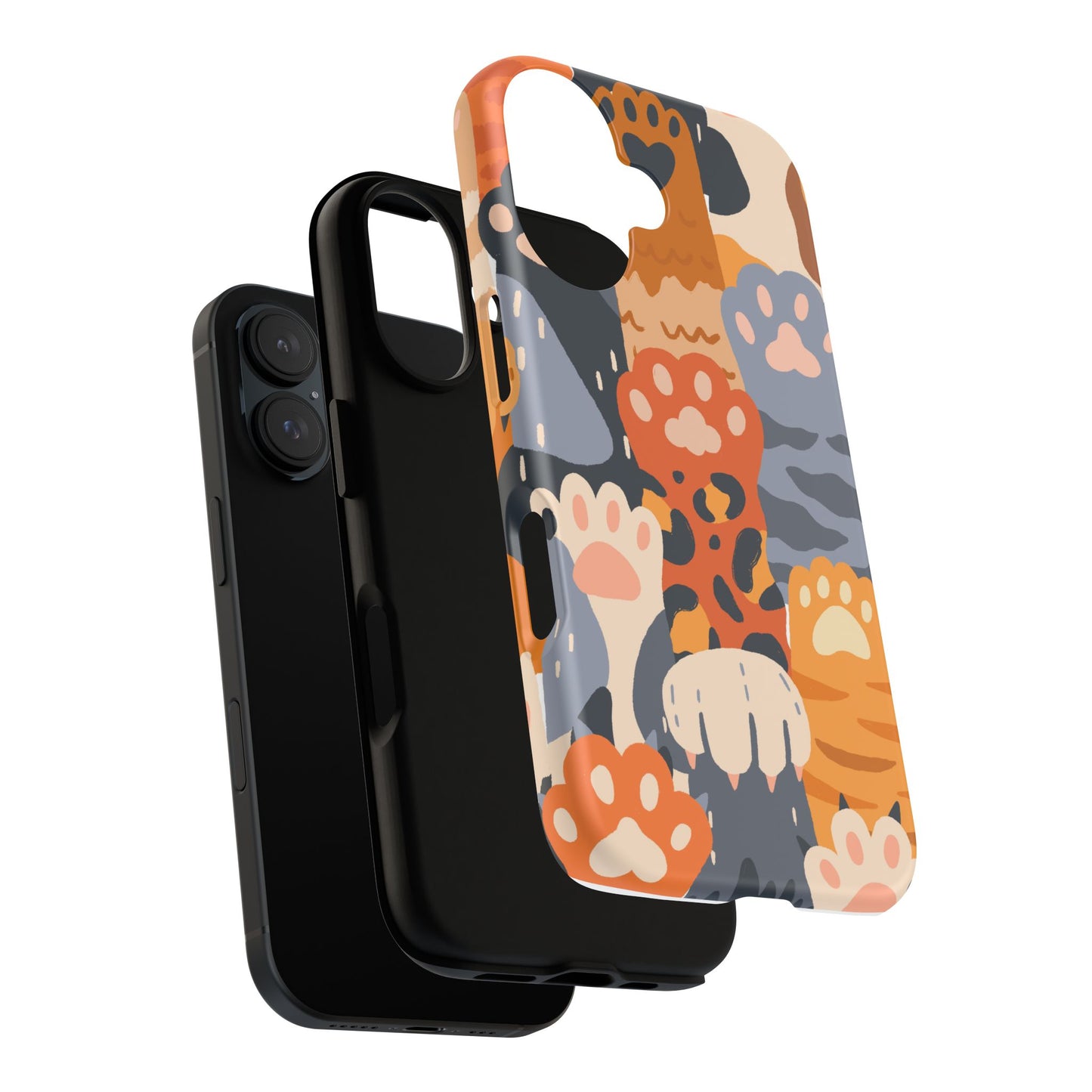 Cat Paws Phone Case — Tough Aesthetic Case for iPhone
