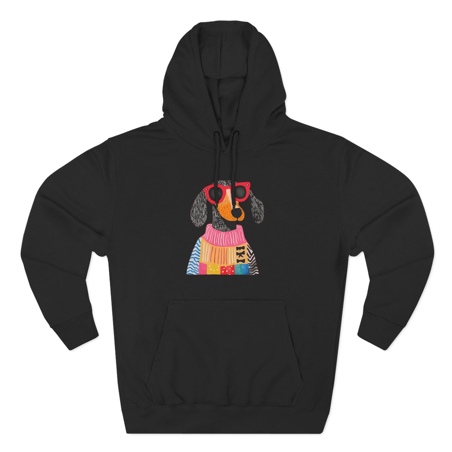 Fancy Dachshund Hoodie – Colorful Dog Art Sweatshirt
