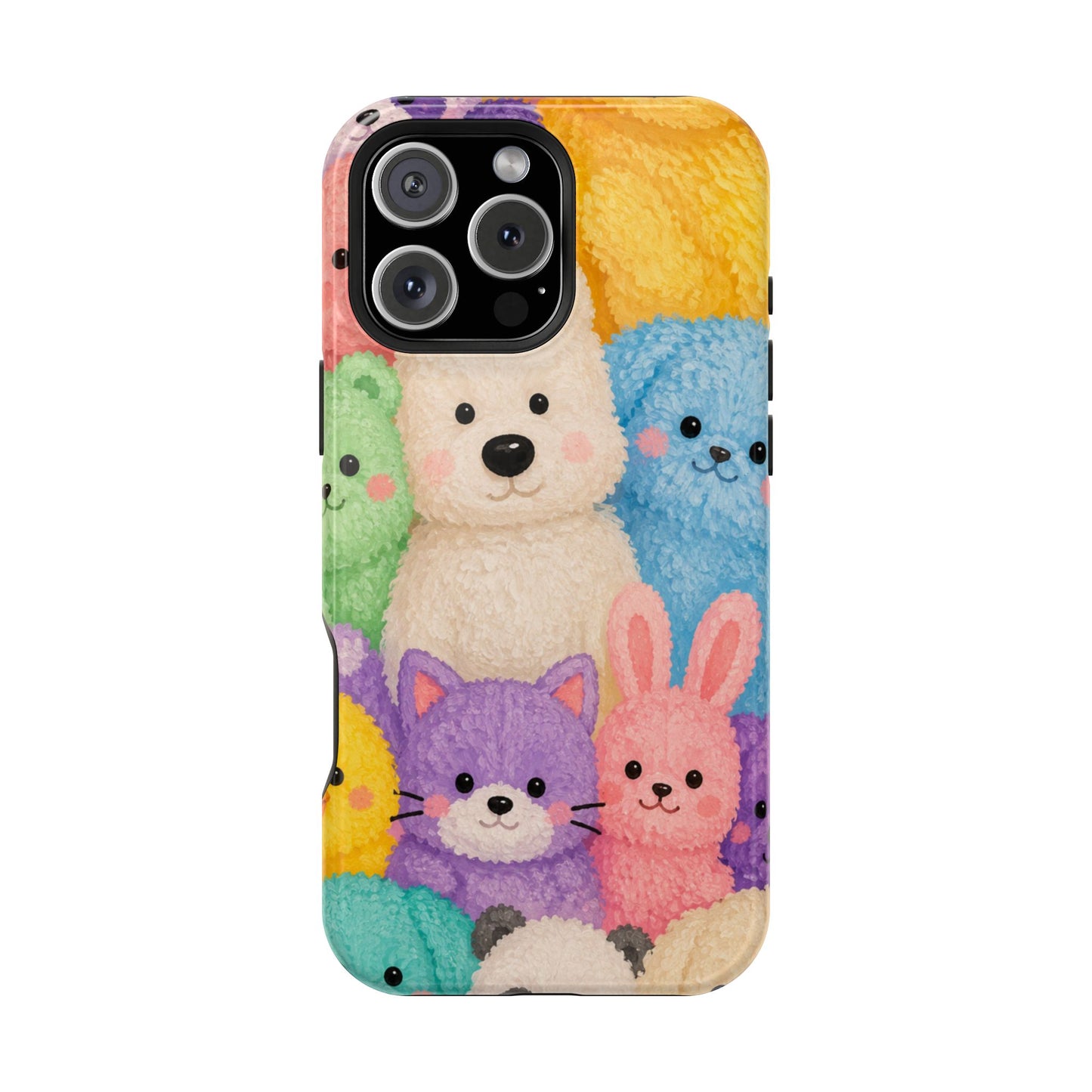 Cute Plushie Animals iPhone Case – Perfect Gift for Dog Lovers