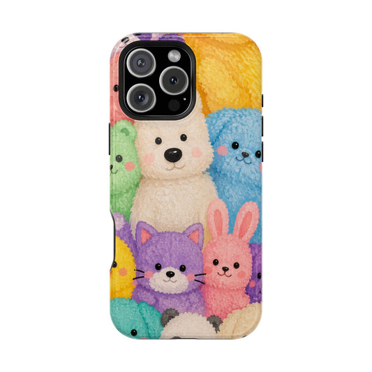 Cute Plushie Animals iPhone Case – Perfect Gift for Dog Lovers