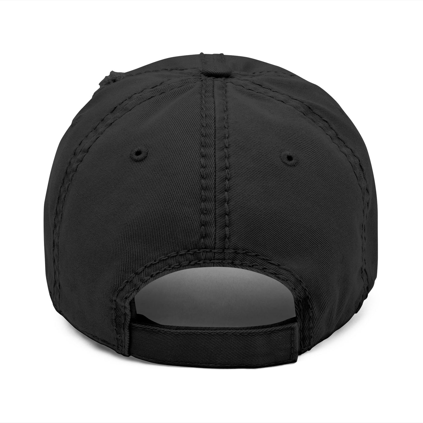 Vintage Distressed Dog Dad Cap — Embroidered Streetwear Hat