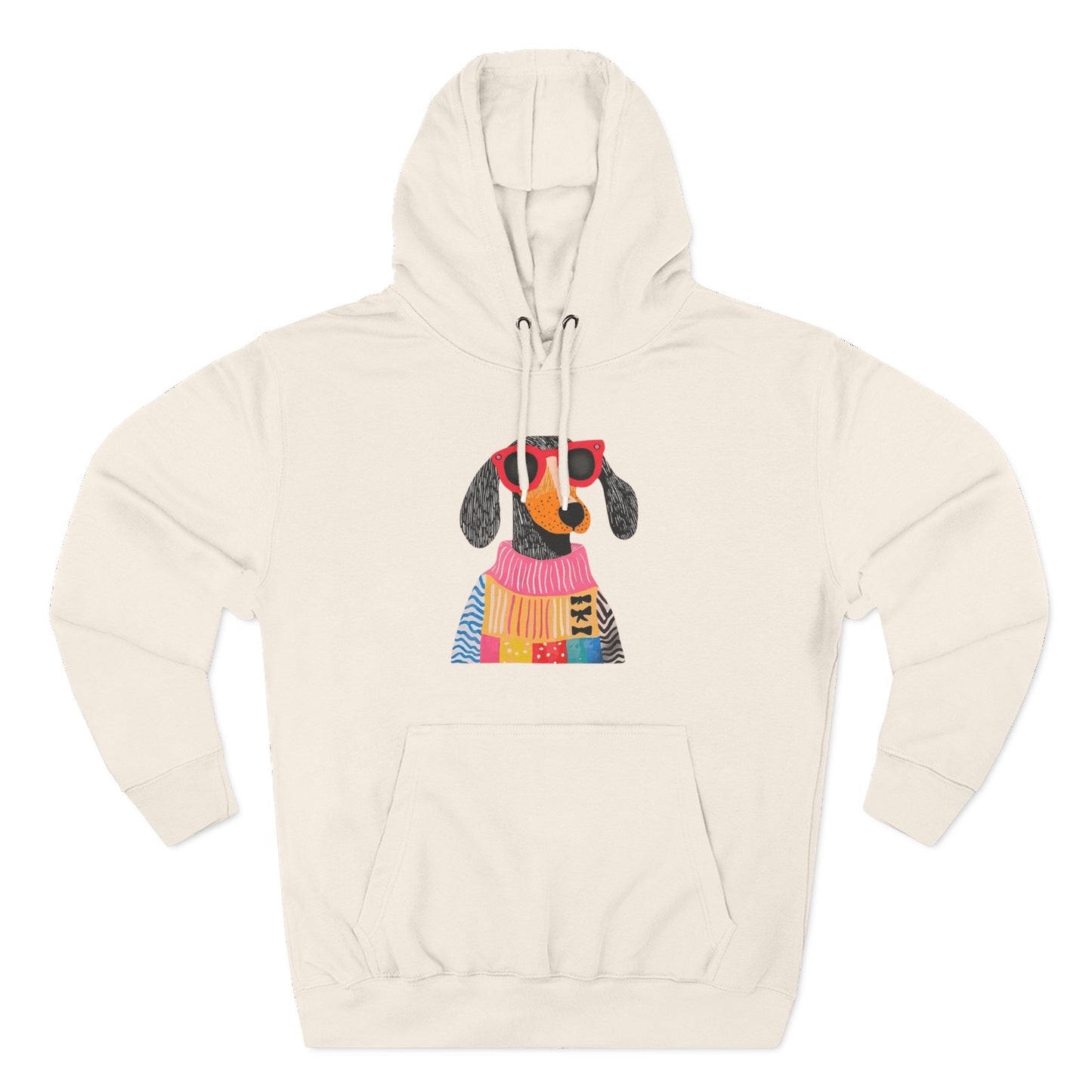 Fancy Dachshund Hoodie – Colorful Dog Art Sweatshirt